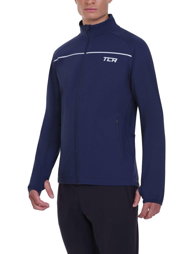 TCA Fahrradjacke Herren Thermische Radlaufjacke - Dunkelblau, L von TCA