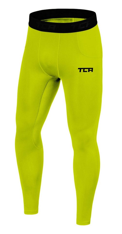 TCA Funktionshose TCA Herren Leggings, Kompressionshose, Sporthose, Lang - Licht Grün, M (1-tlg) von TCA