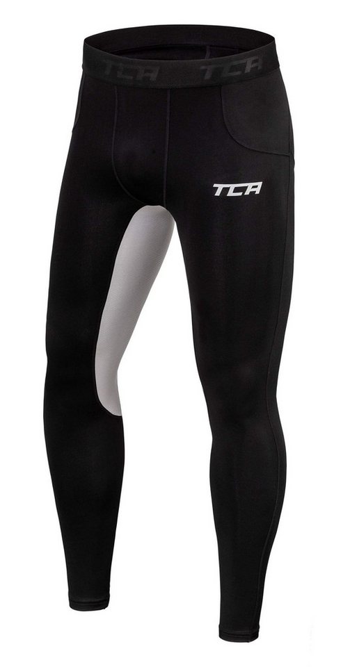 TCA Funktionsleggings TCA Jungen Leggings, Kompressionshose - Schwarz/Hellgrau (1-tlg) von TCA