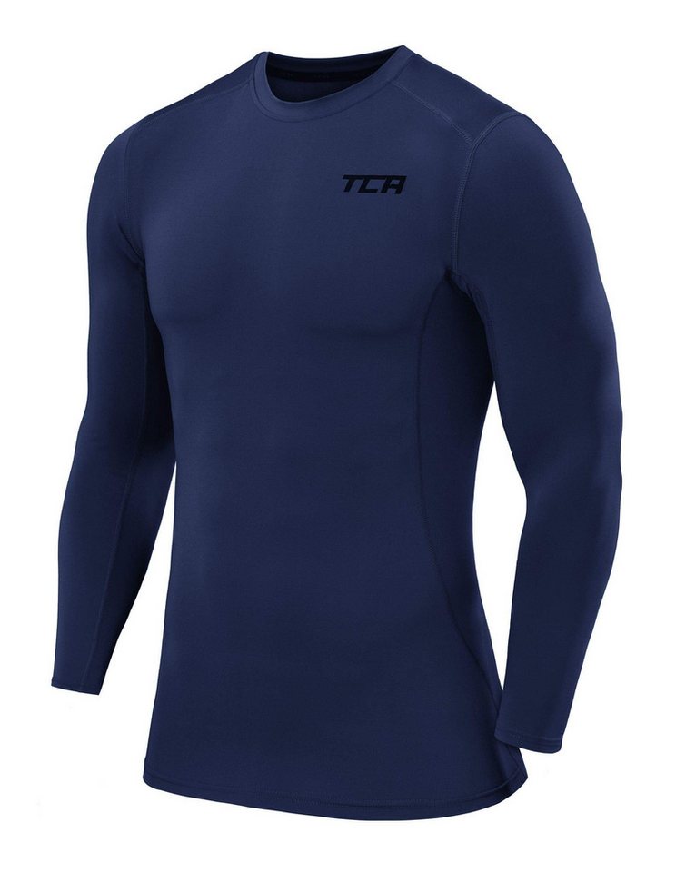 TCA Funktionsshirt TCA Herren Langarm Kompressionsshirt Thermo Blau XL (1-tlg) von TCA