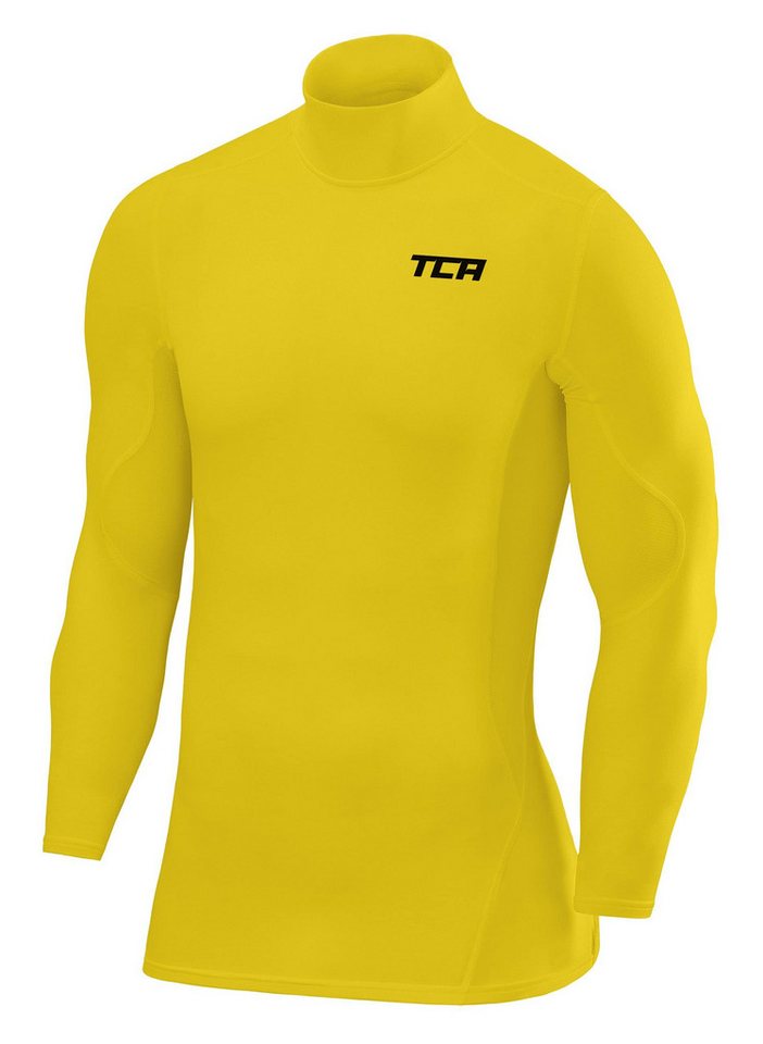 TCA Trainingsshirt TCA Herren SuperThermal Baselayer Langarmshirt - Gelb (1-tlg) von TCA