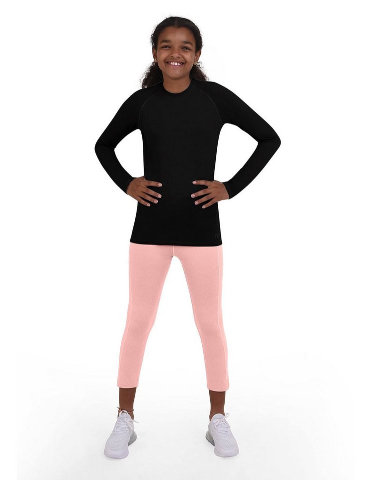 TCA Funktionsshirt TCA Mädchen SuperThermal Trainingsoberteil, Schwarz, 10-12 Jahre (1-tlg) von TCA