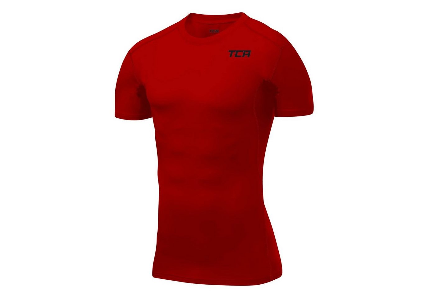 TCA Funktionsunterhemd TCA Herren HyperFusion Sportshirt, kurzärmlig, elastisch - Rot von TCA