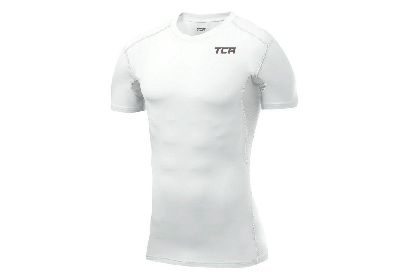 TCA Funktionsunterhemd TCA Herren HyperFusion Sportshirt, kurzärmlig, elastisch - Weiss von TCA