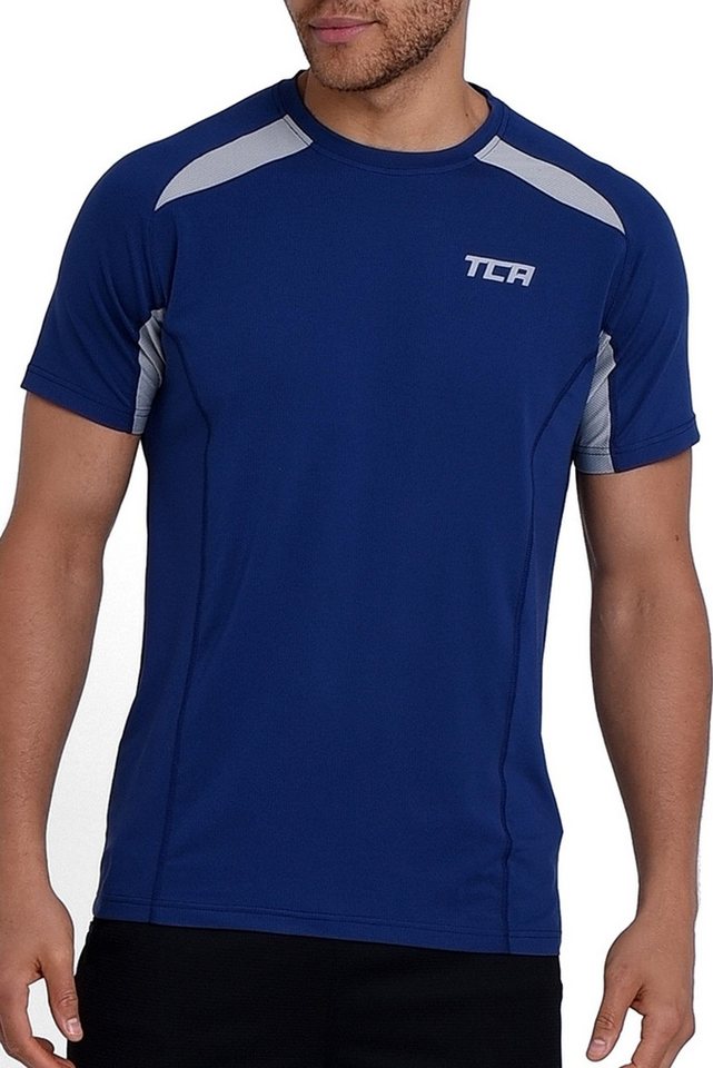 TCA Funktionsunterhemd TCA Herren Sportshirt Kurzarm Quickdry - Blau von TCA