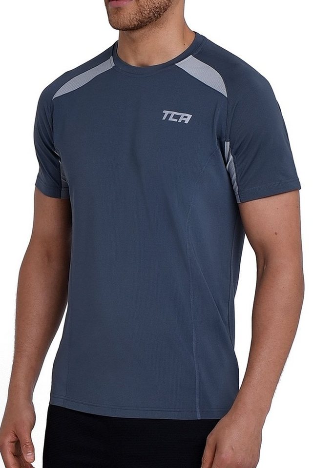 TCA Funktionsunterhemd TCA Herren Sportshirt Kurzarm Quickdry - Dunkelgrau von TCA