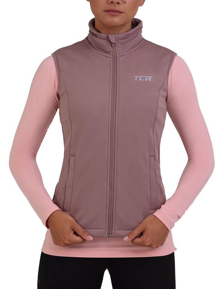 TCA Funktionsweste TCA Damen Flyweight Windweste mit Reißverschlusstaschen - Braun, XS (1-tlg) von TCA