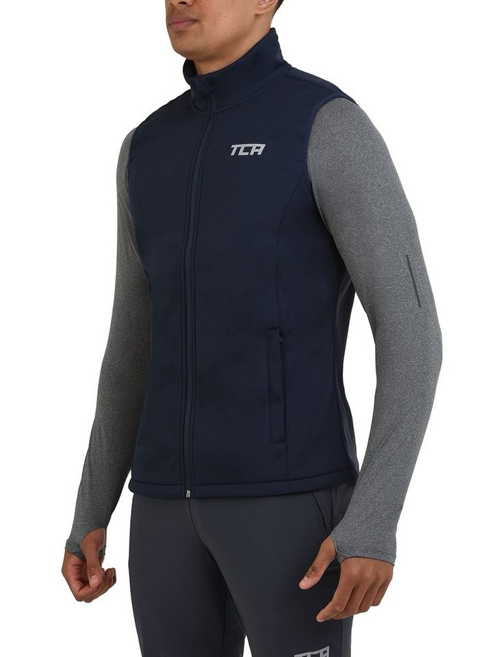 TCA Funktionsweste TCA Herren Flyweight Windweste mit Reißverschlusstaschen - Dunkelblau (1-tlg) von TCA