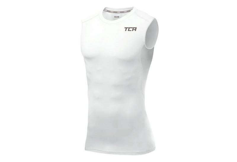 TCA Funktionsweste TCA Herren Kompressions-Baselayer Weste - Weiss (1-tlg) von TCA