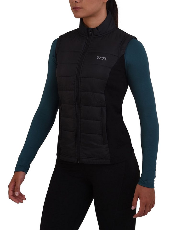 TCA Funktionsweste TCA Mädchen Thermolaufweste - Schwarz (1-tlg) von TCA