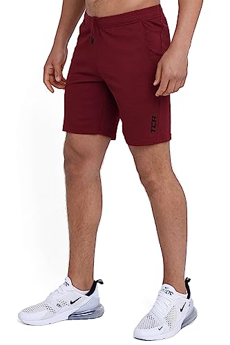 TCA Herren Aeron Gym und Running Shorts mit Taschen - Cabernet, M von TCA