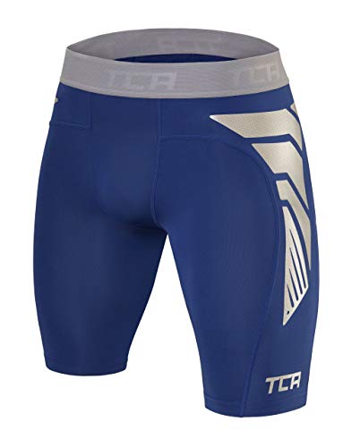 TCA Herren CarbonForce Pro Thermo Kompression Unterwäsche Shorts - Blau, M von TCA