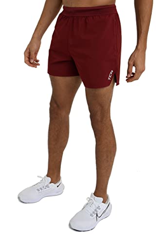 TCA Herren Flyweight Laufshorts mit Reißverschlusstaschen - Rot, M von TCA