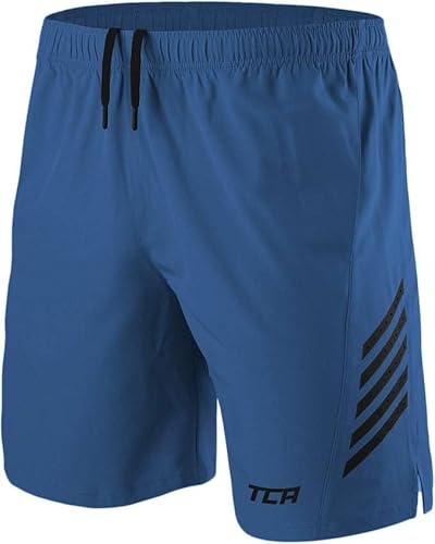 TCA Herren Laser Leichtgewichtige Laufshorts mit Taschen - Hellblau, L von TCA