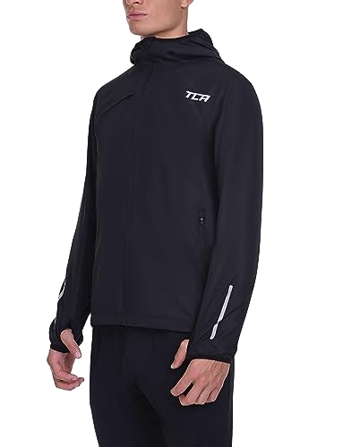 TCA Herren Lauf-Softshelljacke. Reflektierende atmungsaktive Packable-Jacke mit Reißverschlusstaschen - Schwarz, XXL TCA Herren Lauf-Softshelljacke. Reflektierende atmungsaktive Packable-Jacke mit Reißverschlusstaschen - Schwarz, XXL von TCA