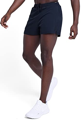 TCA Herren Pace 7.6 cm Short mit Innenslip aus Netzgewebe und Reißverschlusstasche - Schwarz, XL von TCA