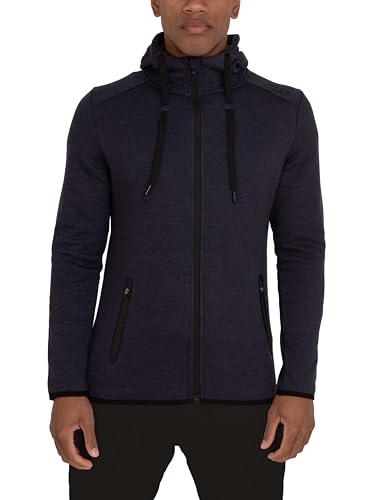 TCA Herren Revolution Hoodie - Sweatjacke mit Kapuze und Reißverschluss - Dunkelblau, S TCA Herren Revolution Hoodie - Sweatjacke mit Kapuze und Reißverschluss - Dunkelblau, S von TCA