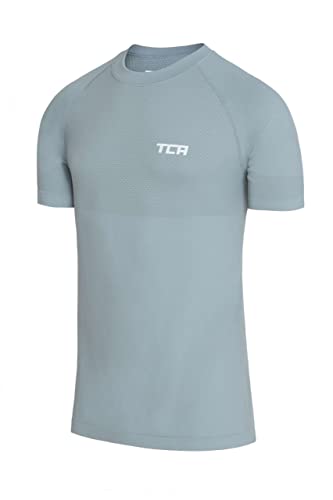 TCA Herren SuperKnit Funktions Laufshirt - Hellblau, S von TCA