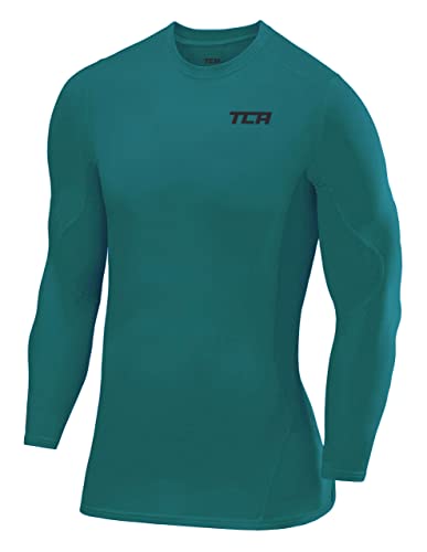 TCA Herren SuperThermal Kompressionsshirt Atmungsaktiv Langarm Funktionsshirts Schnell Trocknend Sportshirt Laufshirt - Grün, M TCA Herren SuperThermal Kompressionsshirt Atmungsaktiv Langarm Funktionsshirts Schnell Trocknend Sportshirt Laufshirt - Grün, M von TCA