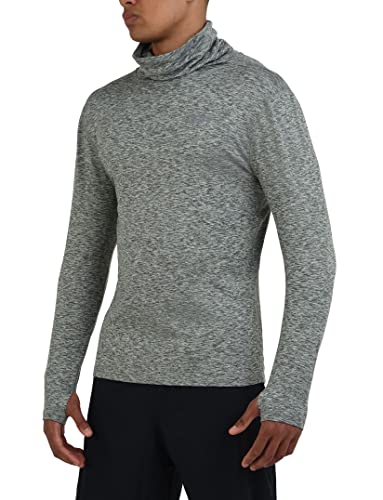 TCA Herren Warm-Up Trichterhals Thermo Laufshirt - Hellgrau, M von TCA