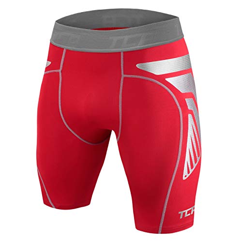 TCA Jungen CarbonForce Pro Thermo Kompression Unterwäsche Shorts - Rot, 8-10 Jahre von TCA