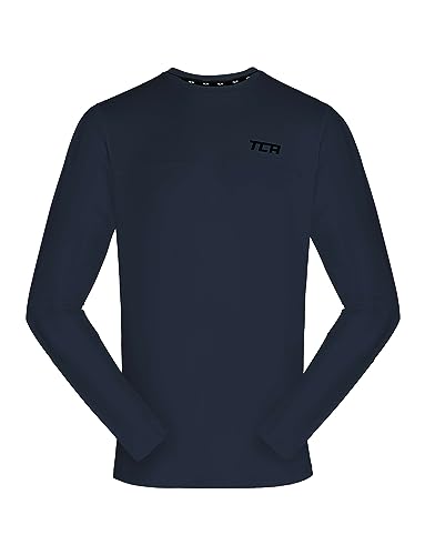 TCA Jungen Element Langarm Rundhalsausschnitt Laufshirt - Dunkelblau, 6-8 Jahre von TCA
