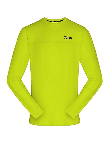 TCA Jungen Element Langarm Rundhalsausschnitt Laufshirt - Licht Grün, 10-12 Jahre von TCA