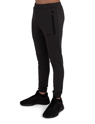 TCA Jungen Rapid Quickdry enganliegende Jogging Hosen mit Reißverschlusstaschen - Grau, 10-12 Jahre von TCA