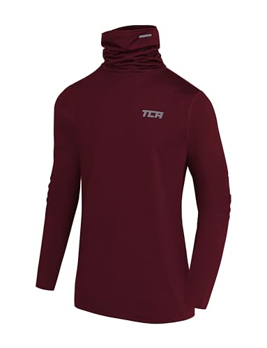 TCA Jungen Warm-Up Trichterhals Thermo Laufshirt Cabernet, 8-10 Jahre von TCA