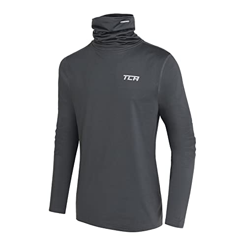 TCA Jungen Warm-Up Trichterhals Thermo Laufshirt - Dunkelgrün, 6-8 Jahre von TCA