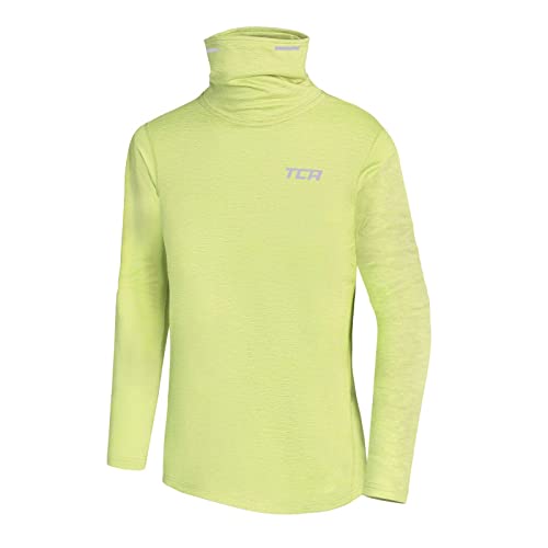 TCA Jungen Warm-Up Trichterhals Thermo Laufshirt - Licht Grün, 10-12 Jahre von TCA