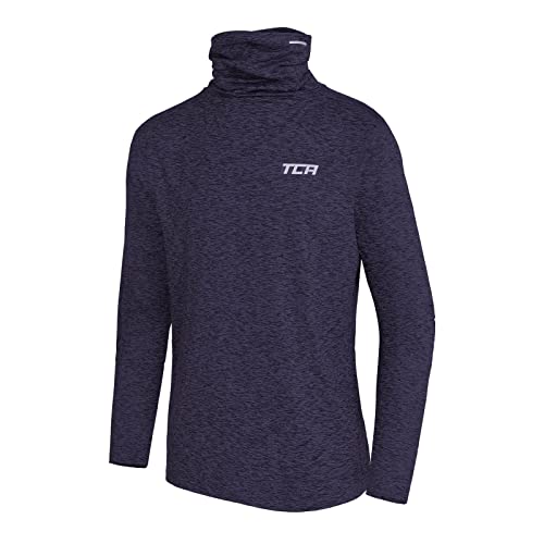 TCA Jungen Warm-Up Trichterhals Thermo Laufshirt - Dunkelblau, 12-14 Jahre von TCA