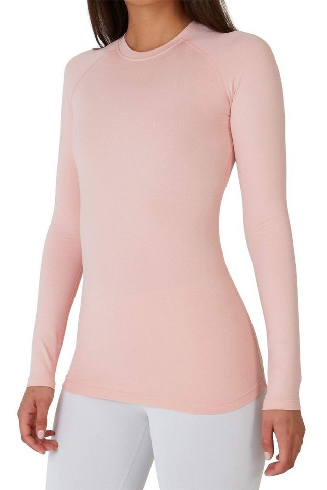 TCA Langarmshirt Damen Thermo-Laufshirt, Langarm, Kompressions Laufoberteil - Hell-Pink (1-tlg) von TCA