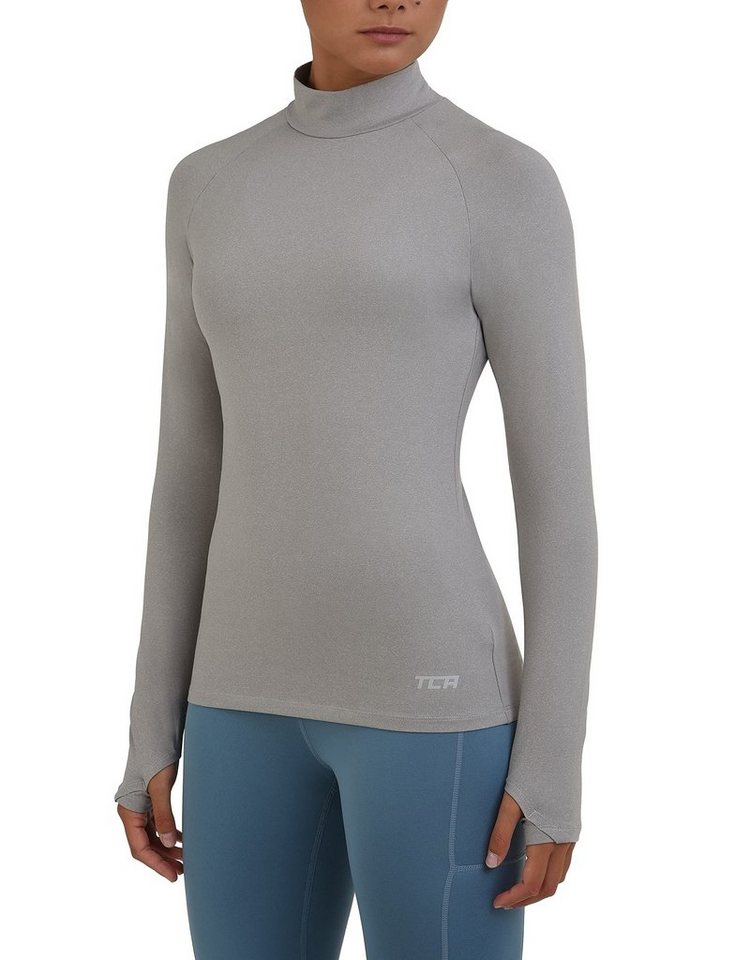 TCA Langarmshirt TCA Damen SuperThermal Laufoberteil, Training Baselayer - Hellgrau (1-tlg) von TCA