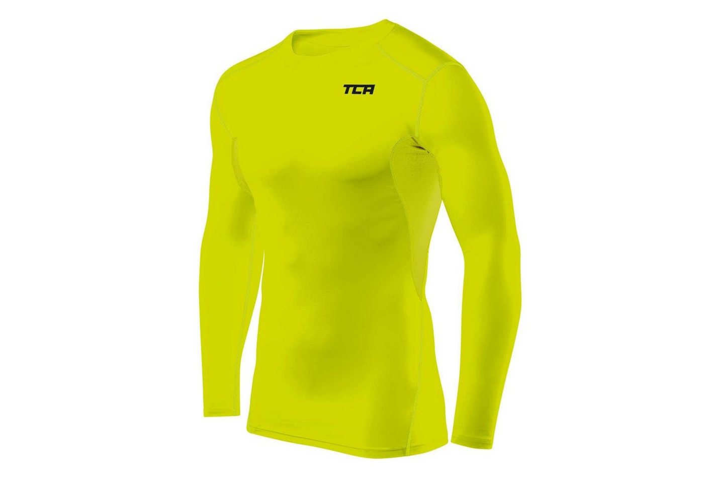 TCA Langarmshirt TCA Herren HyperFusion Kompressionsshirt - Licht Grün (1-tlg) von TCA