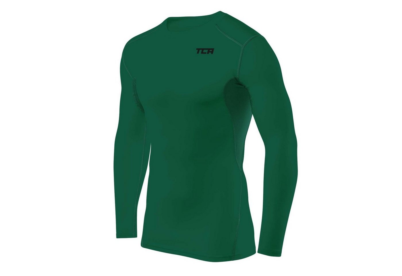 TCA Langarmshirt TCA Herren Kompressionsshirt - Grün, XL (1-tlg) von TCA