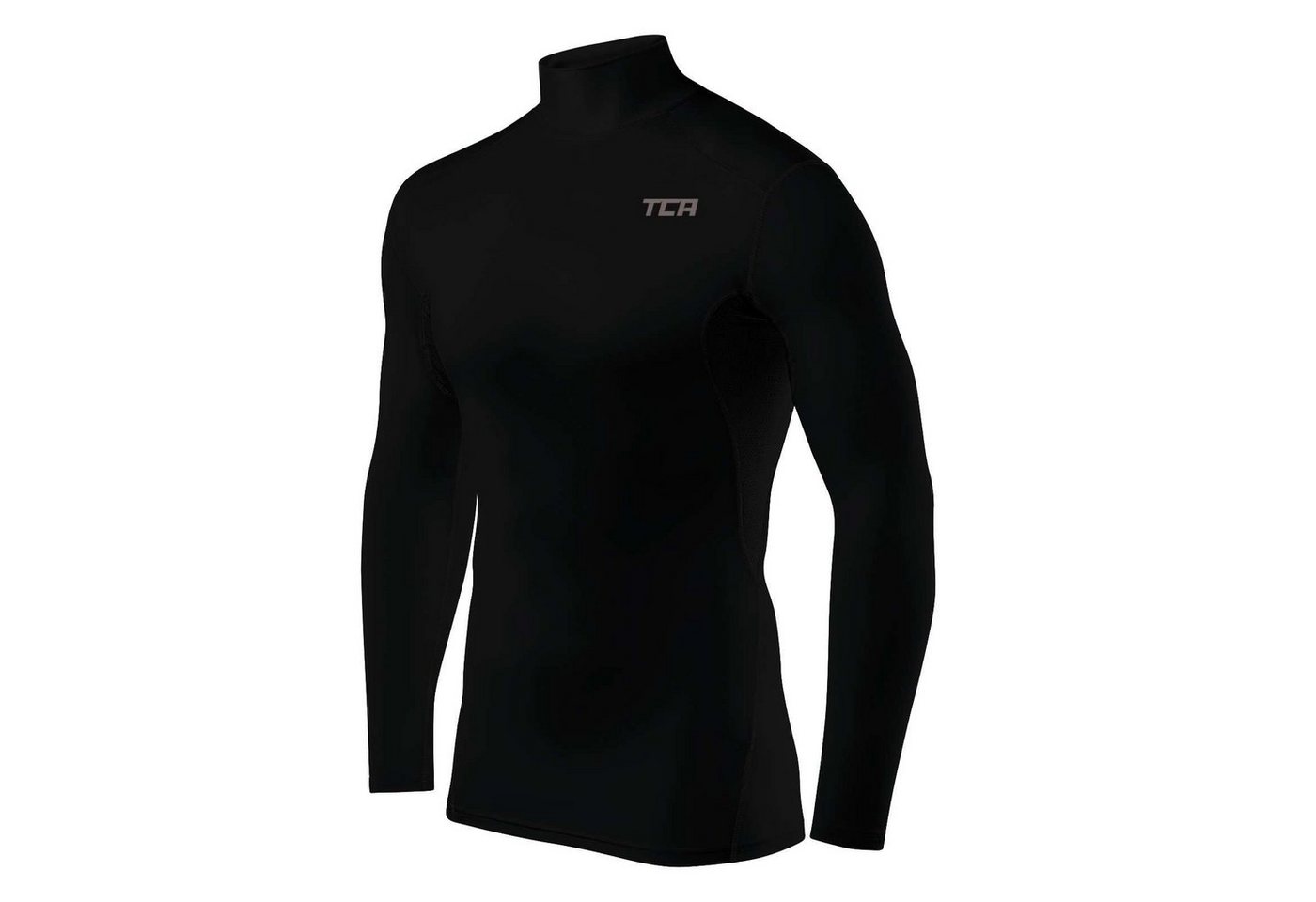 TCA Langarmshirt TCA Herren Kompressionsshirt - Schwarz, XXL (1-tlg) von TCA