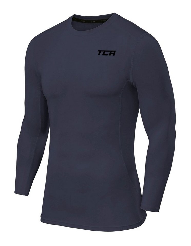 TCA Langarmshirt TCA Herren Langarm Kompressionsshirt Thermo Dunkelgrau (1-tlg) von TCA