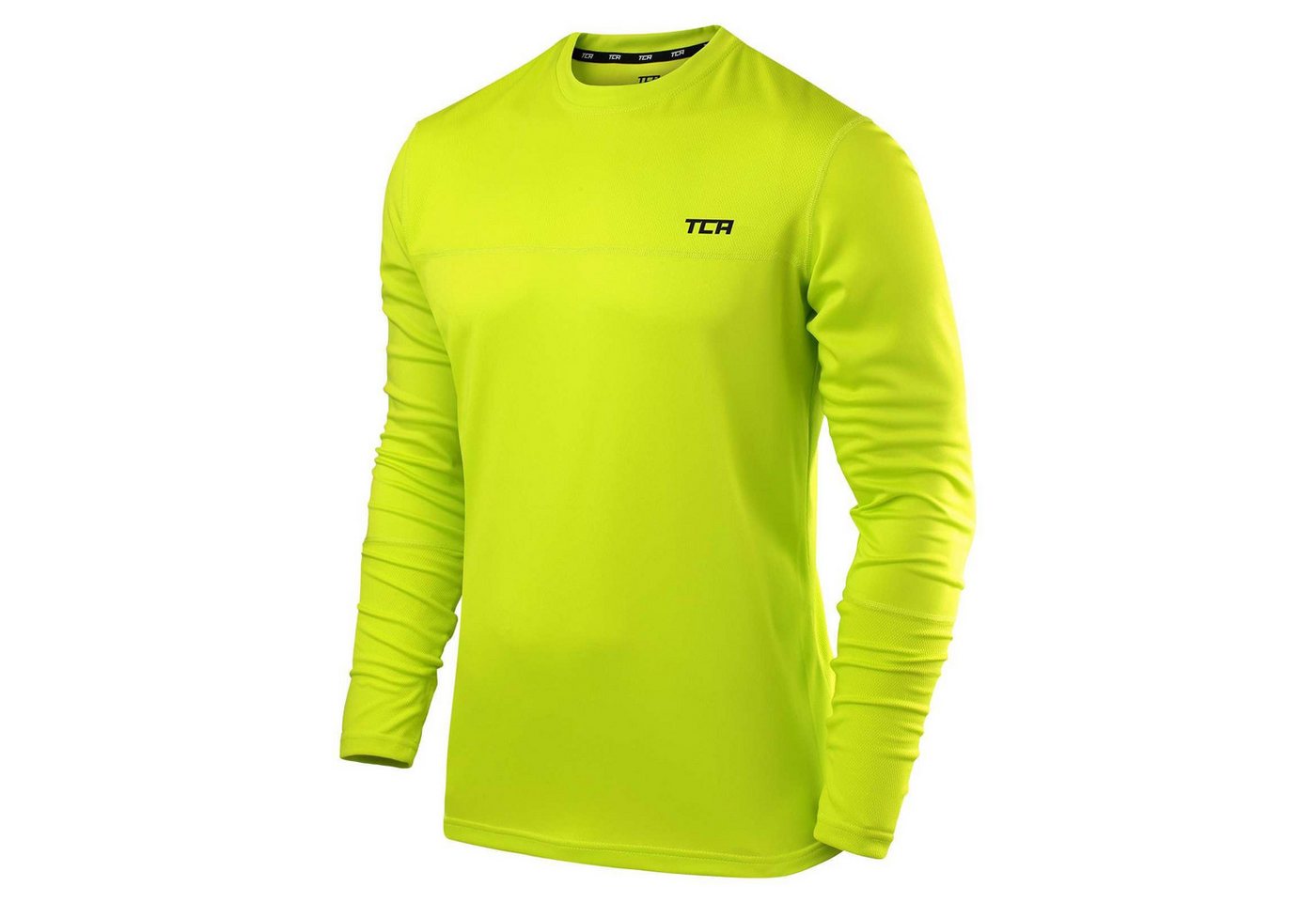 TCA Langarmshirt TCA Herren Langarm Laufshirt - Licht Grün (1-tlg) von TCA