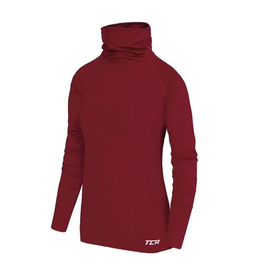 TCA Langarmshirt TCA Mädchen Warm-Up Thermo Lauf Oberteil - Cabernet, 12-14 Jahre (1-tlg) von TCA