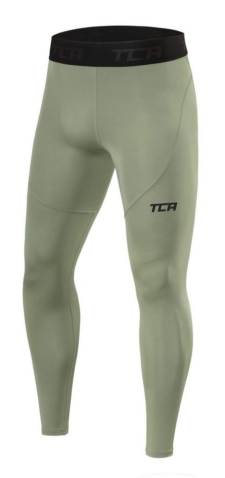 TCA Lauftights TCA Herren Pro Performance Leggings, Kompressionshose - Hellgrün, XL (1-tlg) von TCA