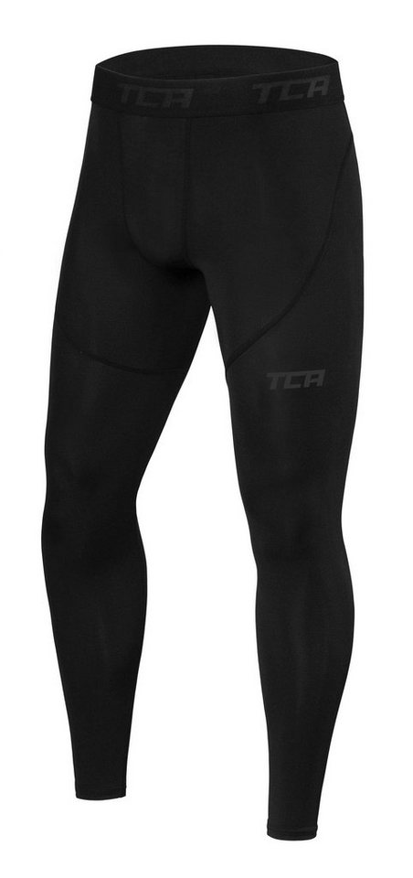 TCA Lauftights TCA Herren Pro Performance Leggings, Kompressionshose - Schwarz (1-tlg) von TCA