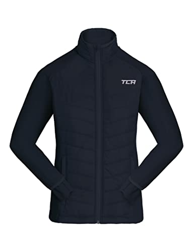 TCA Mädchen Excel Runner ganzjährige, leichte, wasserabweisende, verstaubare Laufjacke - Dunkelblau, 12-14 Jahre von TCA