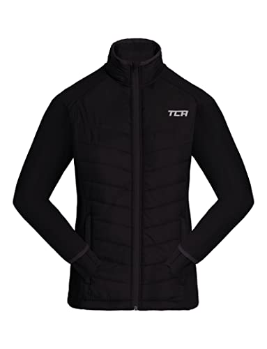 TCA Mädchen Excel Runner ganzjährige, leichte, wasserabweisende, verstaubare Laufjacke - Schwarz, 12-14 Jahre von TCA