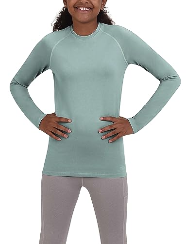 TCA Mädchen Langärmeliges SuperThermal Performance Trainings, Laufoberteil - Hellblau, 12-14 Jahre von TCA