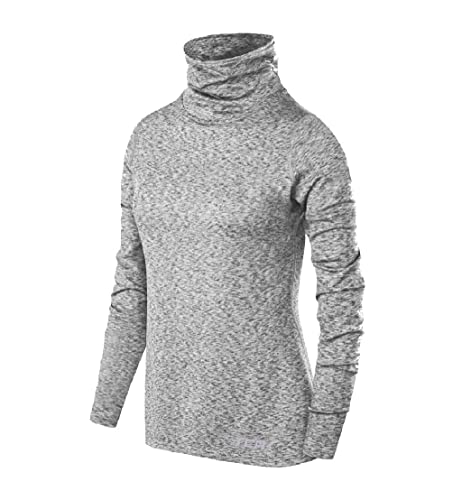 TCA Mädchen Warm-Up Trichterkragen Thermo Lauf Oberteil - Hellgrau, SY 6-8 Jahre von TCA