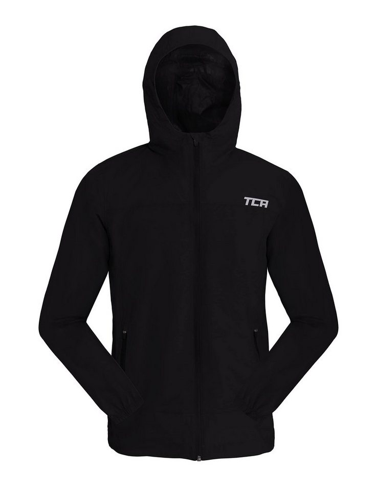 TCA Trainingspullover TCA Wasserdichte Regenjacke für Jungen, Schwarz, 10-12 Jahre (1-tlg) von TCA