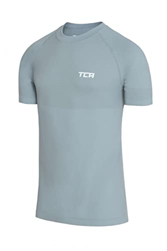 TCA Herren SuperKnit Funktions Laufshirt - Hellblau, M von TCA