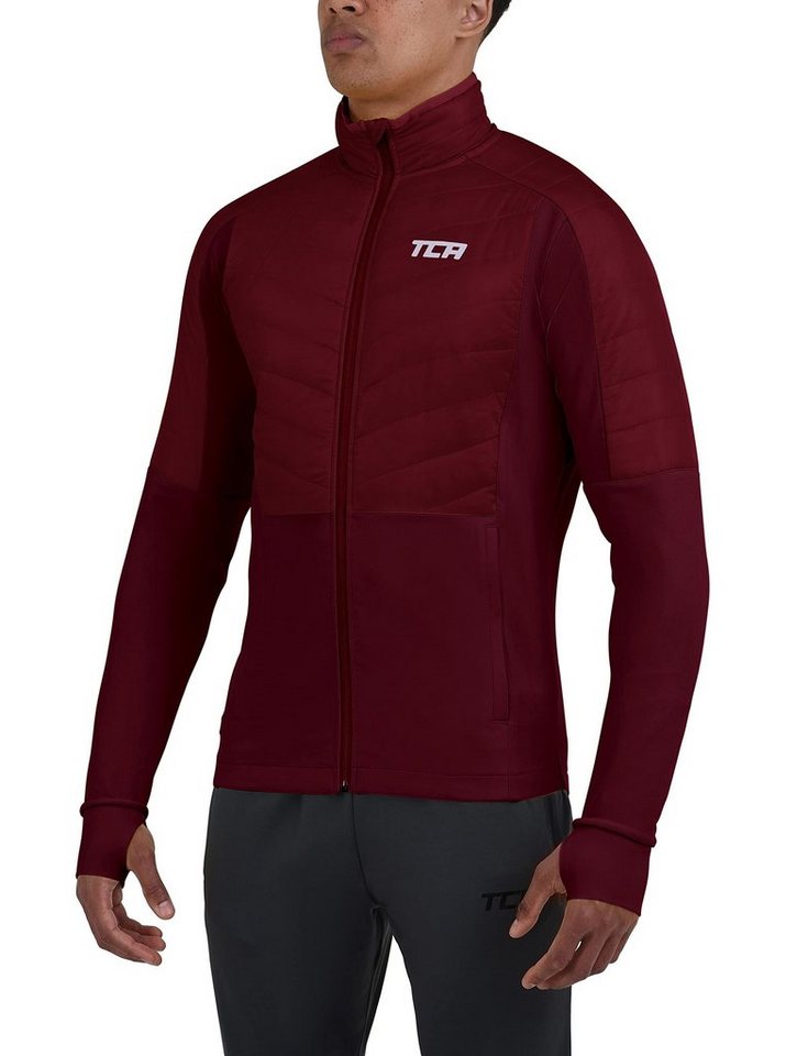 TCA Trainingspullover Herren Laufjacke TCA Excel Runner - Cabernet, L (1-tlg) von TCA