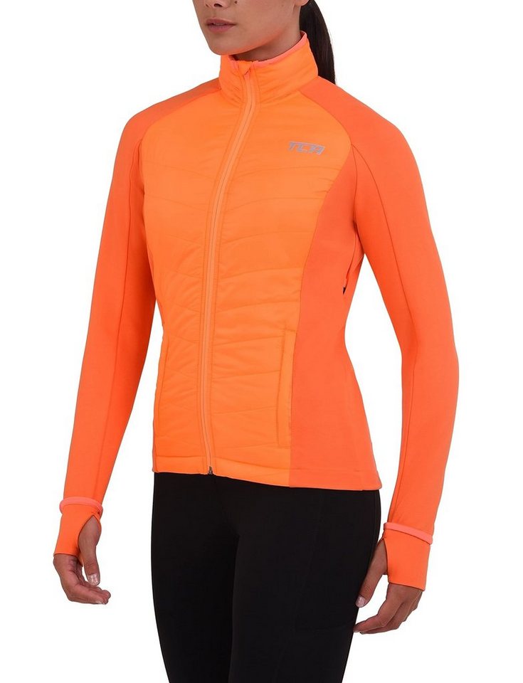 TCA Trainingspullover TCA Damen Excel Runner Laufjacke - Orange, XL (1-tlg) von TCA